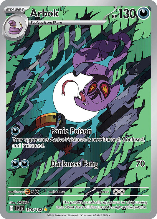 (176/162) Pokemon TCG Temporal Forces Single: Arbok   Illustration Rare