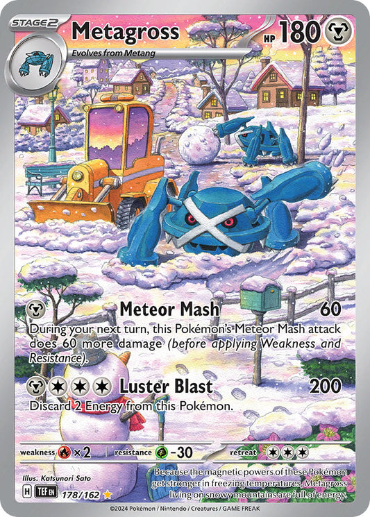 (178/162) Pokemon TCG Temporal Forces Single: Metagross   Illustration Rare