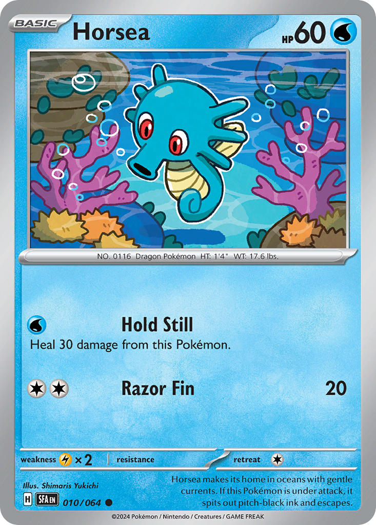 (010/064) Pokemon TCG Shrouded Fable Single: Horsea   Common