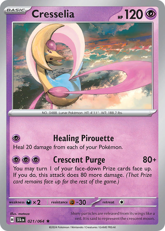 (021/064) Pokemon TCG Shrouded Fable Single: Cresselia   Rare