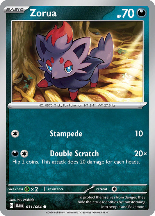 (031/064) Pokemon TCG Shrouded Fable Single: Zorua   Common