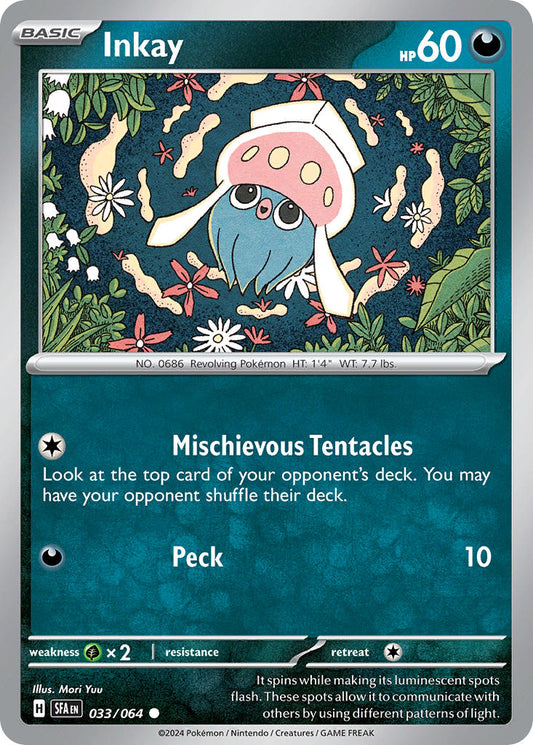 (033/064) Pokemon TCG Shrouded Fable Single: Inkay   Common