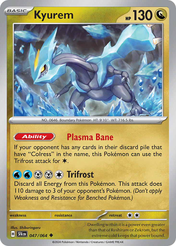 (047/064) Pokemon TCG Shrouded Fable Single: Kyurem   Uncommon