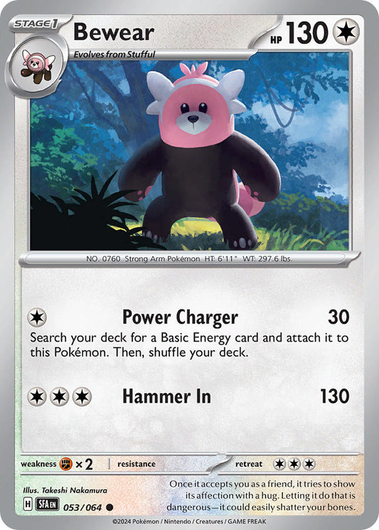 (053/064) Pokemon TCG Shrouded Fable Single: Bewear   Common