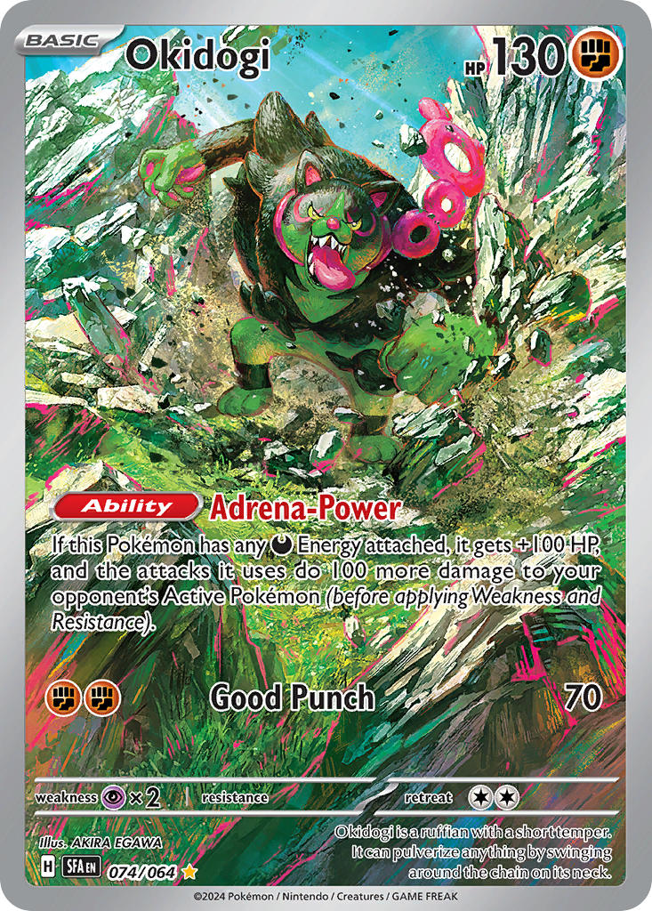 (074/064) Pokemon TCG Shrouded Fable Single: Okidogi   Illustration Rare