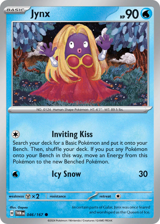 (046/167) Pokemon TCG Twilight Masquerade Single: Jynx   Common