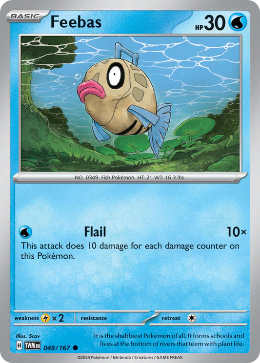 (049/167) Pokemon TCG Twilight Masquerade Single: Feebas   Common