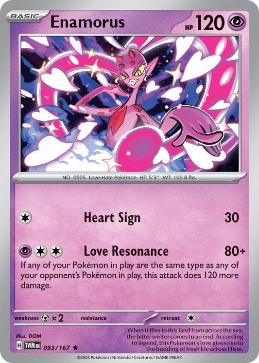 (093/167) Pokemon TCG Twilight Masquerade Single: Enamorus   Rare