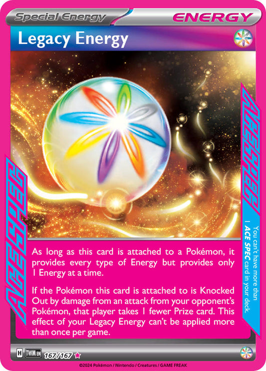 (167/167) Pokemon TCG Twilight Masquerade Single: Legacy Energy  ACE Rare