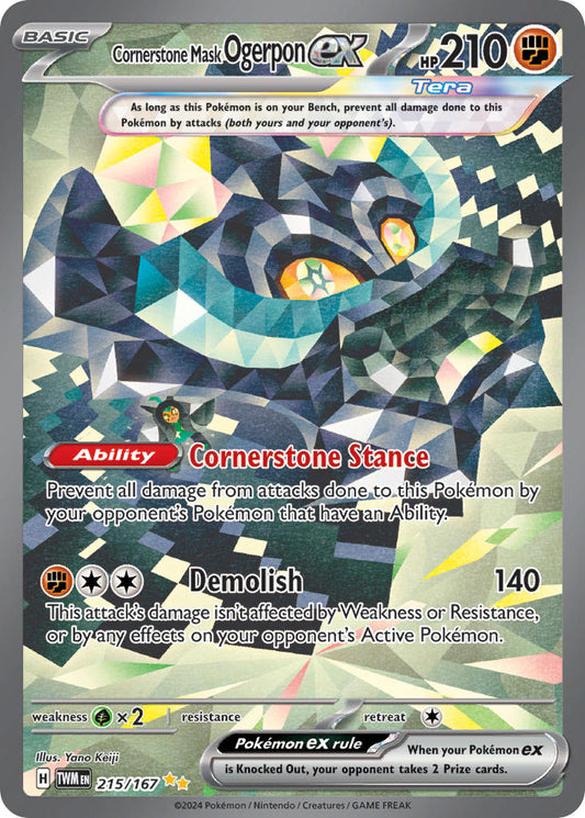 (215/167) Pokemon TCG Twilight Masquerade Single: Cornerstone Mask Ogerpon ex   Special Illustration Rare