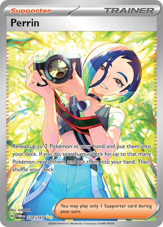 (220/167) Pokemon TCG Twilight Masquerade Single: Perrin  Special Illustration Rare