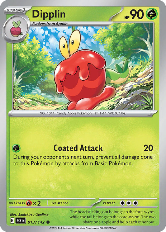 (013/142) Pokemon TCG Stellar Crown Single: Dipplin   Common