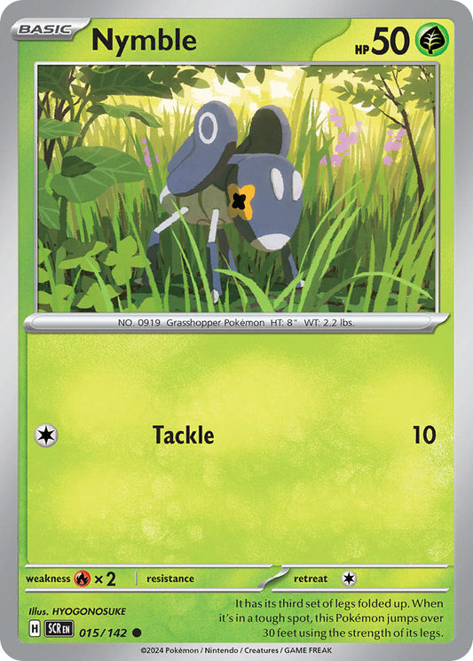 (015/142) Pokemon TCG Stellar Crown Single: Nymble   Common