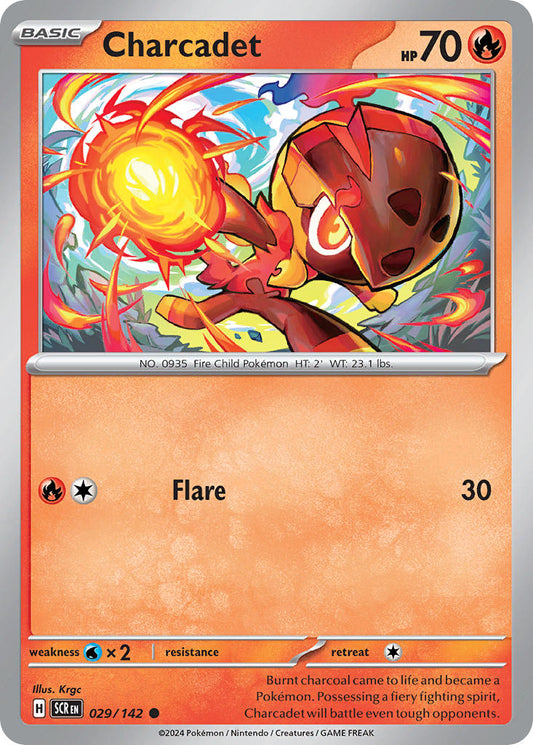 (029/142) Pokemon TCG Stellar Crown Single: Charcadet   Common