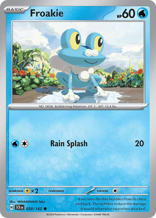 (039/142) Pokemon TCG Stellar Crown Single: Froakie   Common