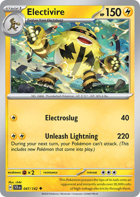 (047/142) Pokemon TCG Stellar Crown Single: Electivire   Uncommon