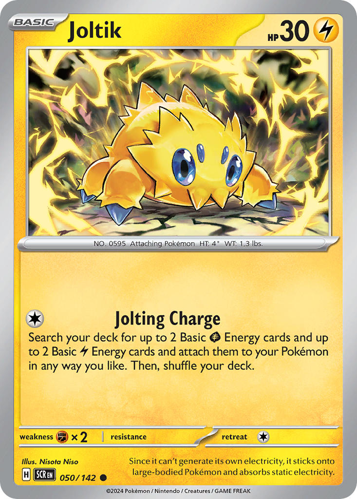 (050/142) Pokemon TCG Stellar Crown Single: Joltik   Common