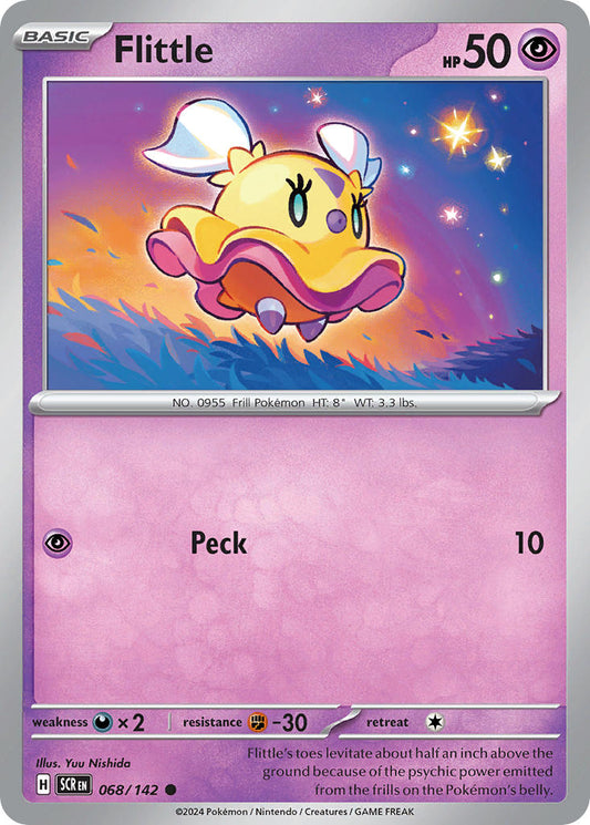 (068/142) Pokemon TCG Stellar Crown Single: Flittle  Reverse Holo Common