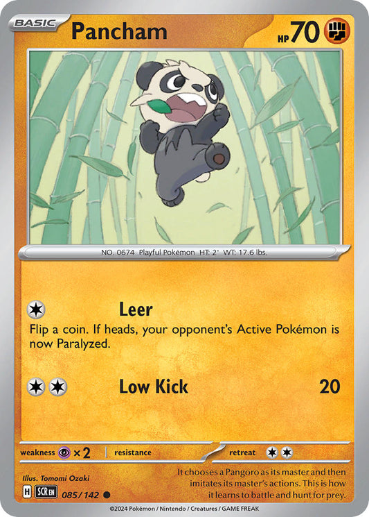 (085/142) Pokemon TCG Stellar Crown Single: Pancham   Common