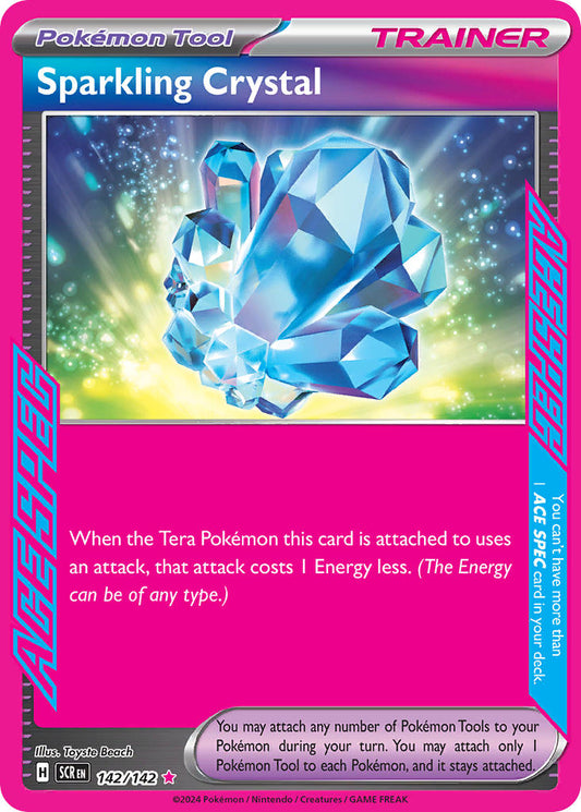 (142/142) Pokemon TCG Stellar Crown Single: Sparkling Crystal  ACE Rare