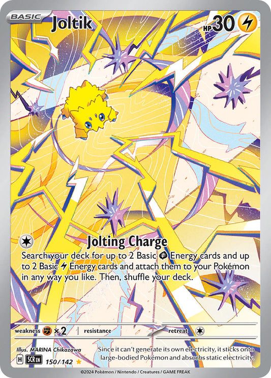 (150/142) Pokemon TCG Stellar Crown Single: Joltik   Illustration Rare