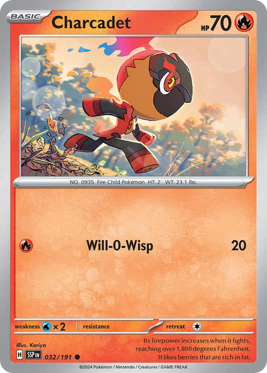 (032/191) Pokemon TCG Surging Sparks Single: Charcadet   Common