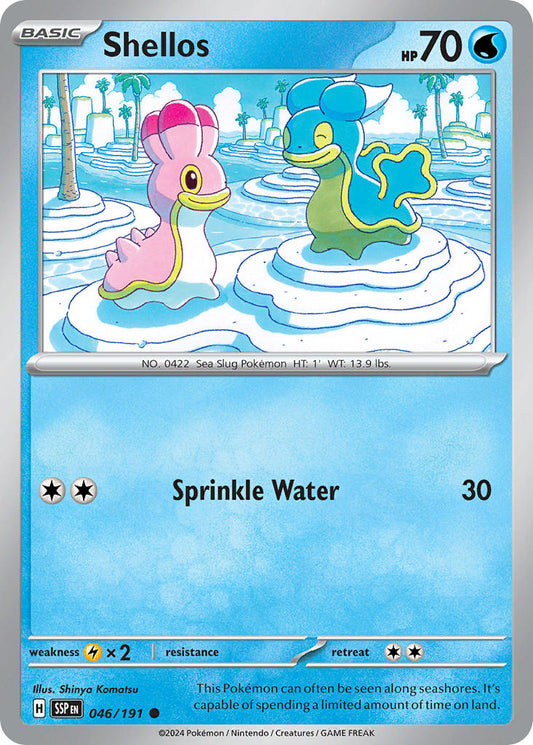 (046/191) Pokemon TCG Surging Sparks Single: Shellos   Common