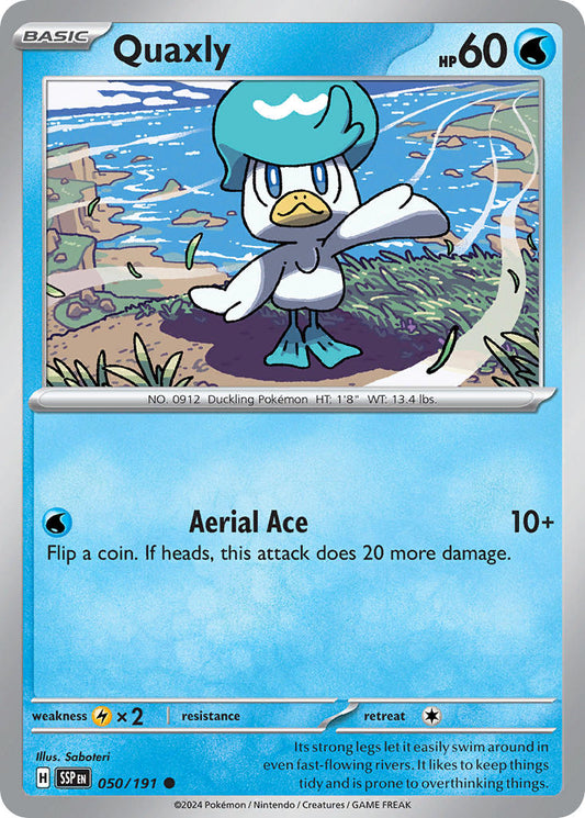 (050/191) Pokemon TCG Surging Sparks Single: Quaxly   Common