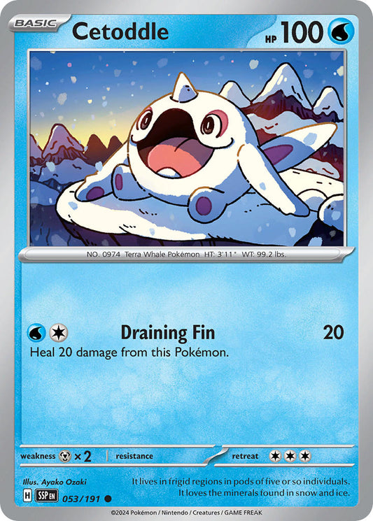 (053/191) Pokemon TCG Surging Sparks Single: Cetoddle   Common