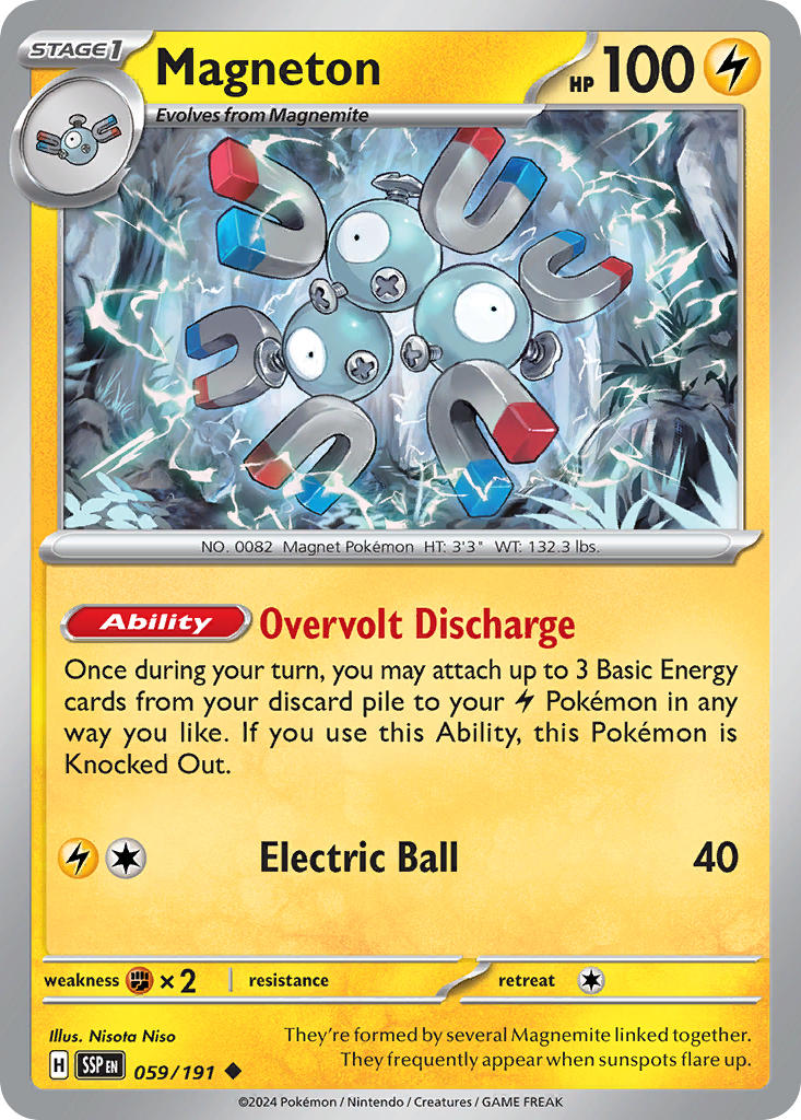 (059/191) Pokemon TCG Surging Sparks Single: Magneton   Uncommon