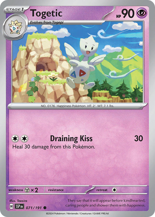 (071/191) Pokemon TCG Surging Sparks Single: Togetic   Common