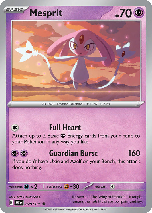 (079/191) Pokemon TCG Surging Sparks Single: Mesprit   Common