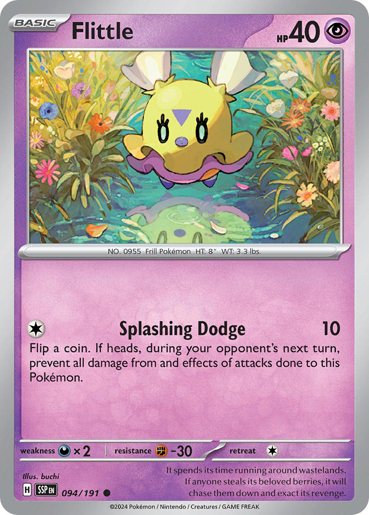 (094/191) Pokemon TCG Surging Sparks Single: Flittle   Common