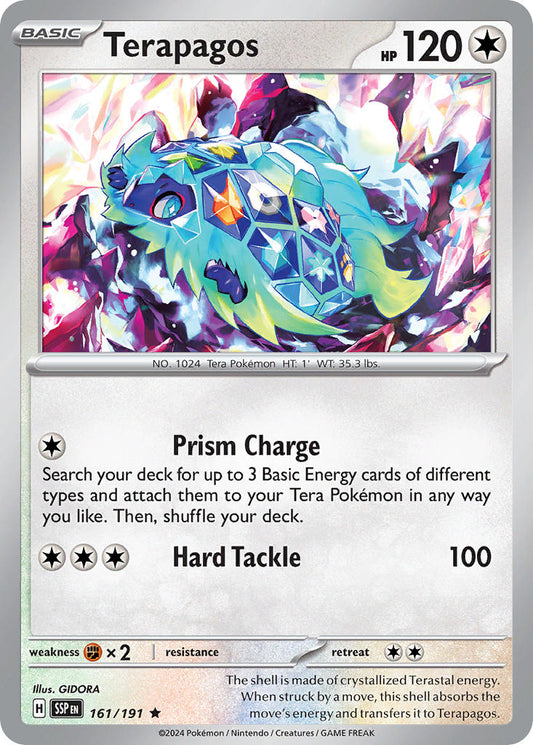 (161/191) Pokemon TCG Surging Sparks Single: Terapagos   Promo