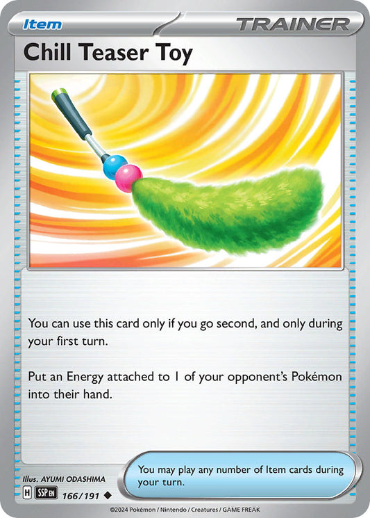 (166/191) Pokemon TCG Surging Sparks Single: Chill Teaser Toy  Uncommon