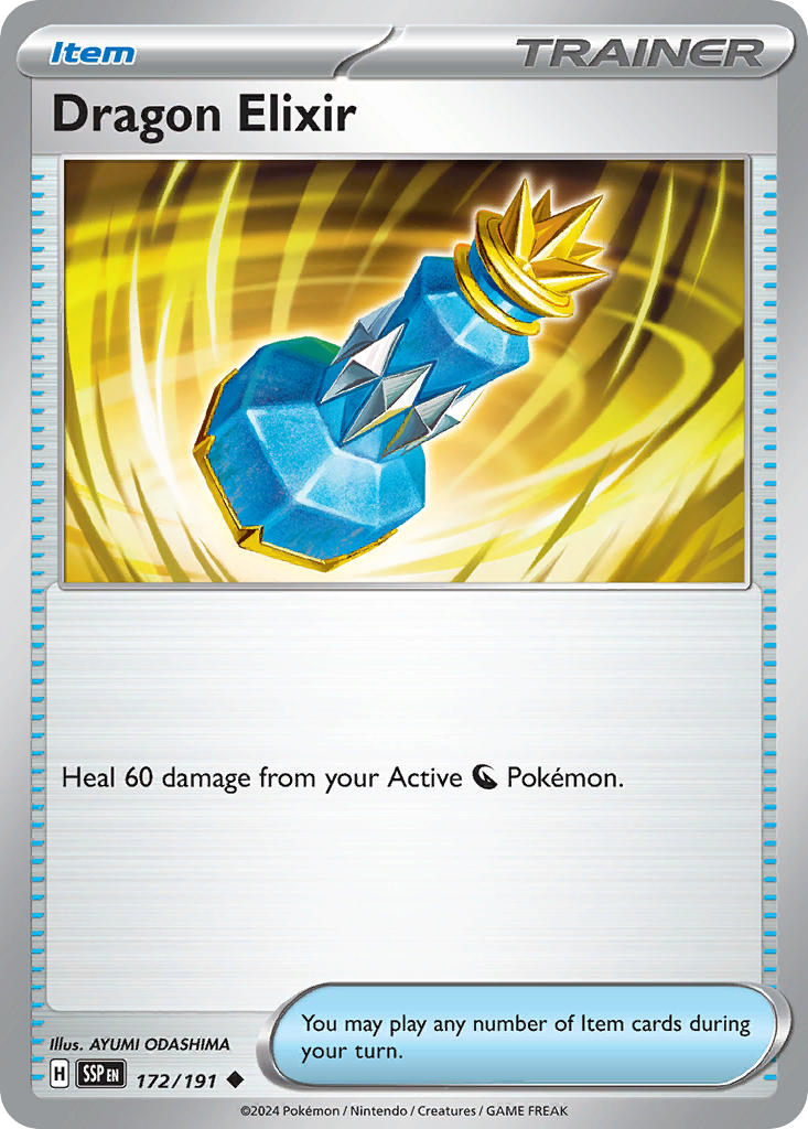 (172/191) Pokemon TCG Surging Sparks Single: Dragon Elixir  Uncommon