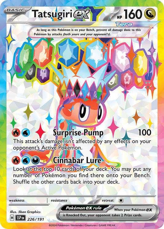 (226/191) Pokemon TCG Surging Sparks Single: Tatsugiri ex   Ultra Rare