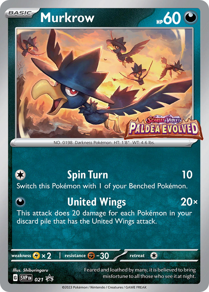 (021/ ) Pokemon TCG SV Black Star Promos Single: Murkrow   Promo