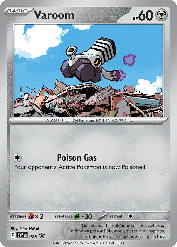 (026/ ) Pokemon TCG SV Black Star Promos Single: Varoom   Promo