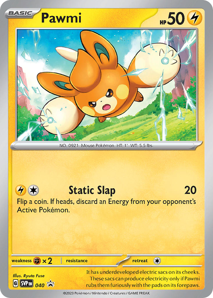 (040/ ) Pokemon TCG SV Black Star Promos Single: Pawmi   Promo