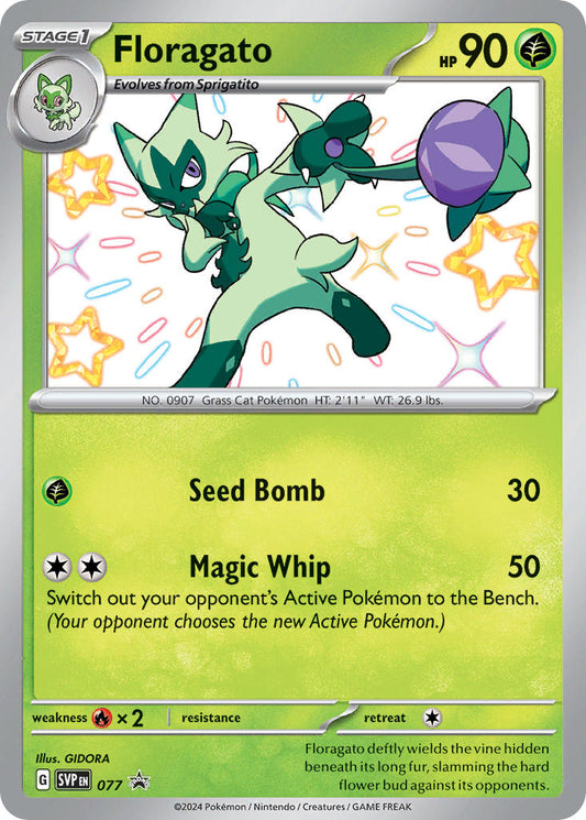 (077) Pokemon TCG SV Black Star Promos Single: Floragato   Promo