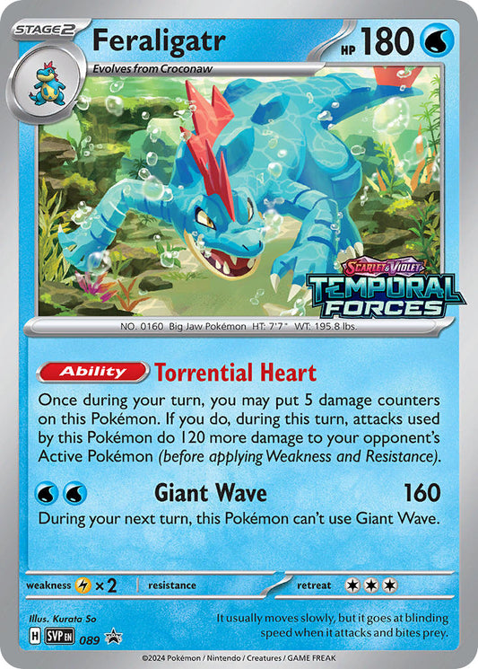 (089) Pokemon TCG SV Black Star Promos Single: Feraligatr   Promo