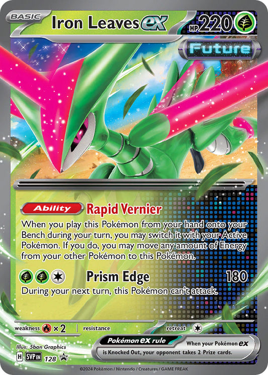 (128) Pokemon TCG SV Black Star Promos Single: Iron Leaves ex   Promo