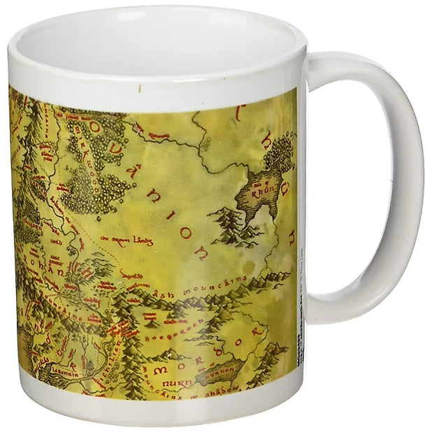 The Hobbit Middle Earth Map Mug