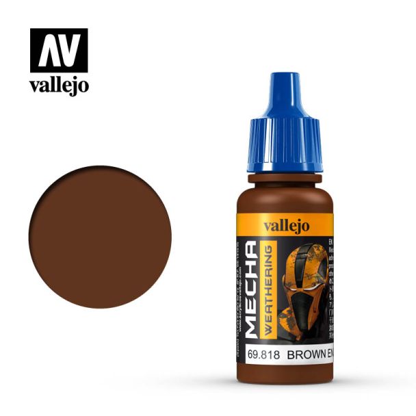 Vallejo Mecha Color - Brown Eng. Soot (Matt) [69.818] (18ml)