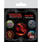 Dungeons & Dragons Honor Among Thieves Pin-Back Badges 5-Pack