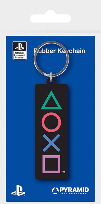 Sony PlayStation Rubber Keychains Shapes 6 cm Case