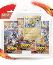 Pokémon TCG: Scarlet & Violet: Scarlet & Violet 8 - Surging Sparks - 3-Pack - Zapdos