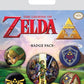 The Legend of Zelda Pin-Back Buttons / Badges 5-Pack Link