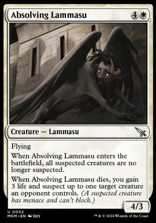 (002) Magic The Gathering Murders at Karlov Manor Single: Absolving Lammasu  Uncommon